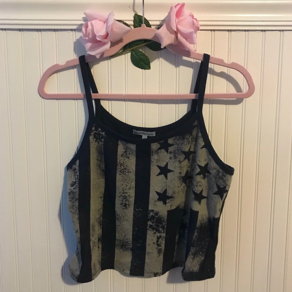 Charlotte Russe | American Flag Crop Tank